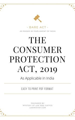 THE CONSUMER PROTECTION ACT, 2019