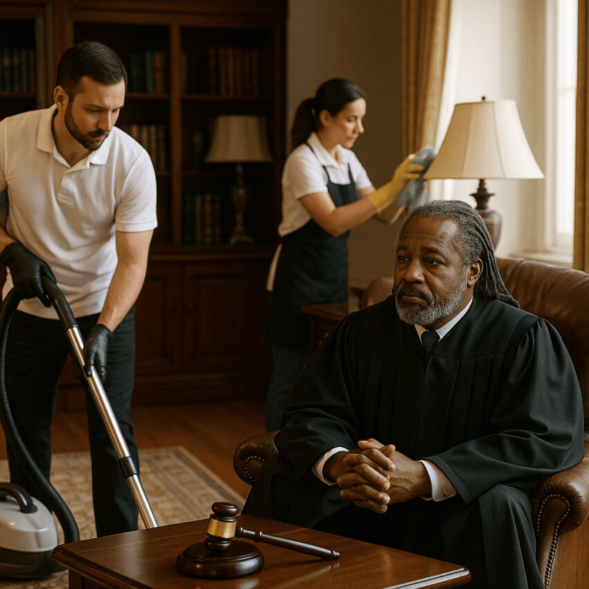 Professional to do domestic chores at judges homes.