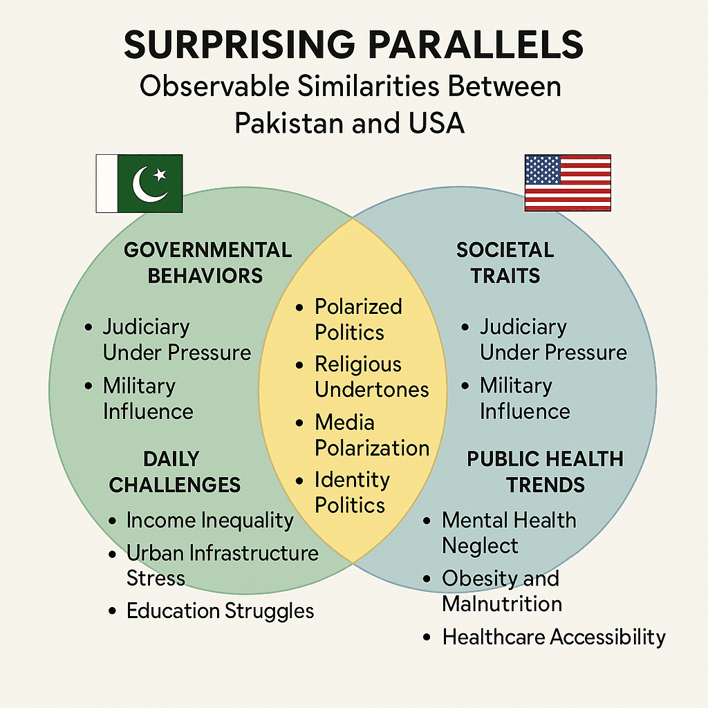 Similarities between Pakistan and USA