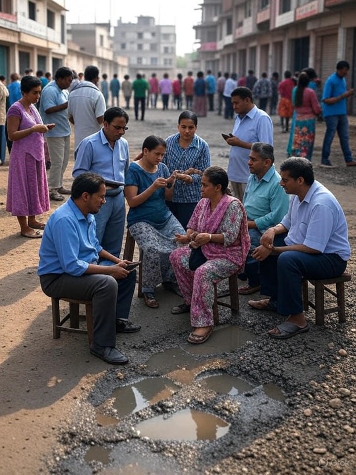 Poor infrastructure in India